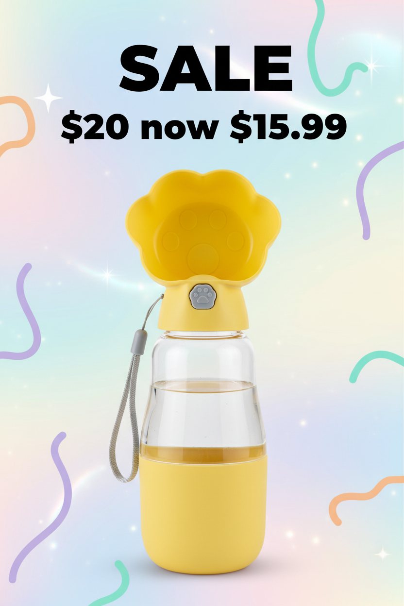 Pawdration Travel Pet Hydration Bottle